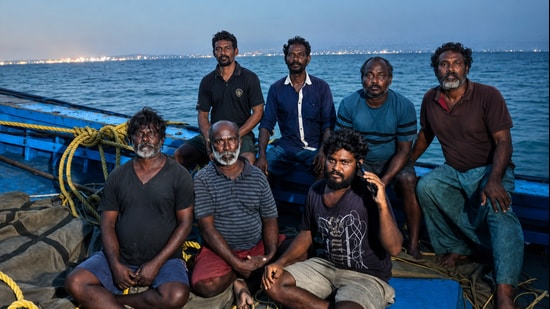 The fishermen, identified as boat owner Ramakrishna Varma, Kollati Srinubabu, Yesudas, Palepu Shantar Rao, Karri Ramudu, Katadi Satish Kumar and Sangadi Tatarao, were located in the troubled waters of the Bay of Bengal