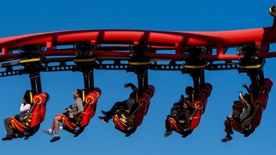Six Flags X2 remains closed as California investigates serious rider injuries, leaving a major question over what happens to the coaster next.. (REUTERS/David Dee Delgado)