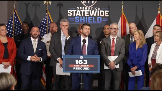 A five-day multi-agency operation recovered 163 missing children across Florida and have arrested multiple suspects. (X | @AGJamesUthmeier)