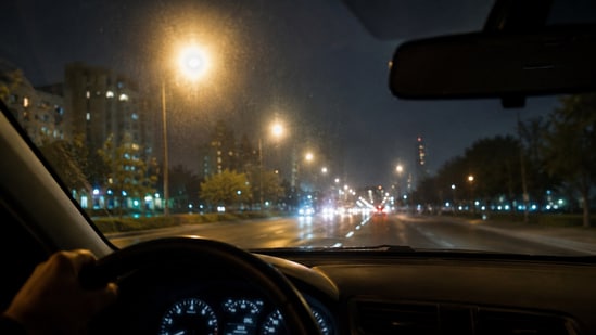 This often happens as you drive back at night, as all the lights appear blurry. (Picture credit: AI generated)
