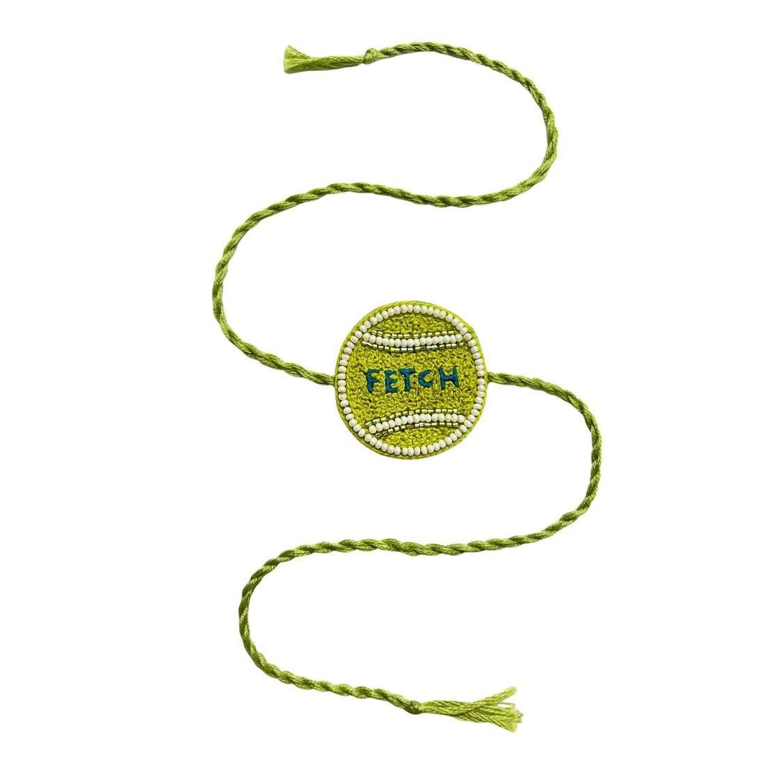Boof by Bella's Green Fetch Ball Rakhi for dogs | Price:  ₹399 (Photo: Boof by Bella/Website)