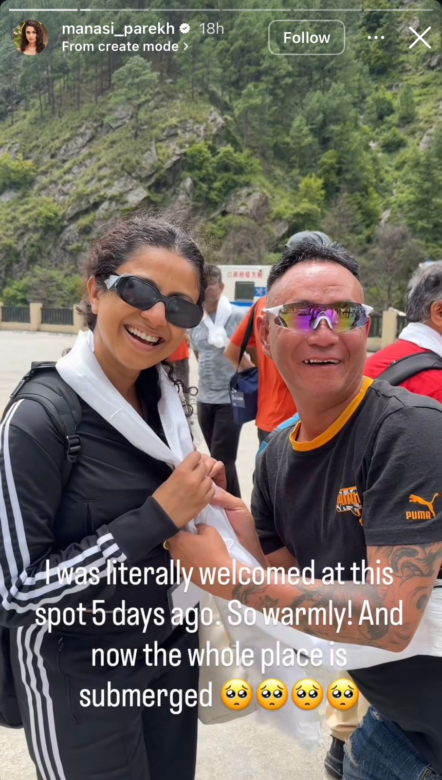 Manasi Parekh via Instagram stories. Manasi Parekh via Instagram stories.