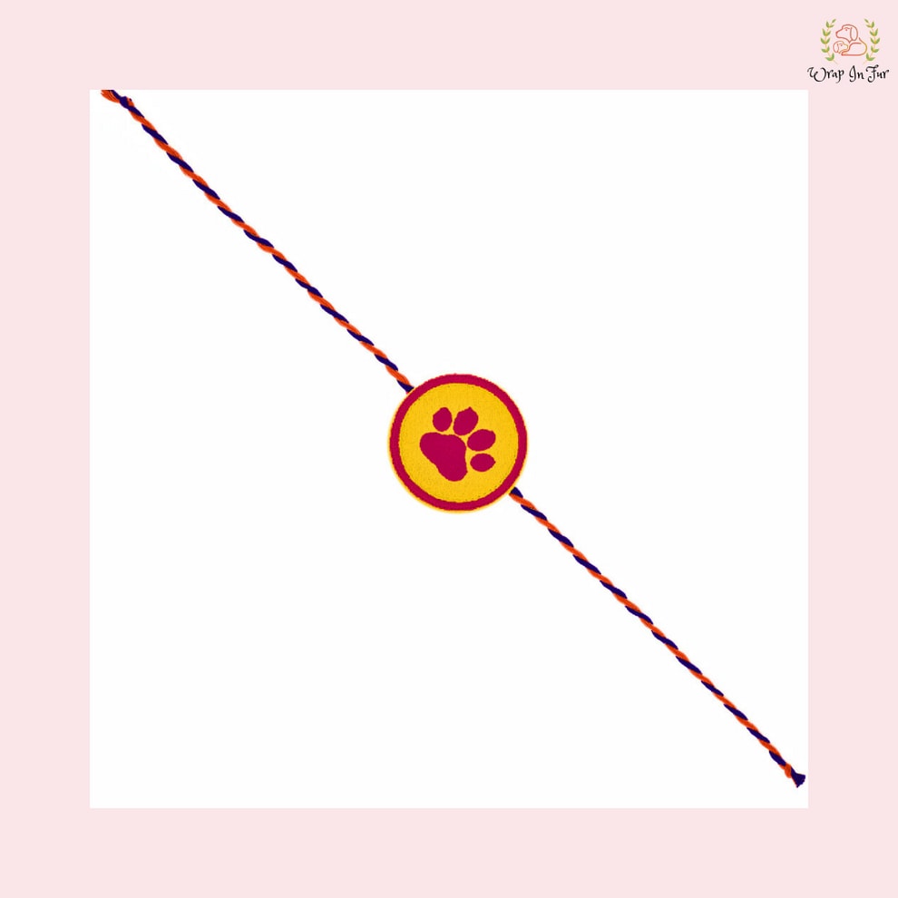 Wrapinfur's Dog Pink Paw Rakhi | Price:  ₹179 (Photo: Wrapinfur/Website)