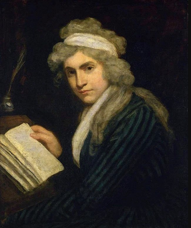 Mary Wollstonecraft is the mother of novelist Mary Shelley. (Pinterest)