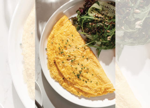 A French omelette is one of the most difficult dishes for a chef to master. (ADOBE STOCK)