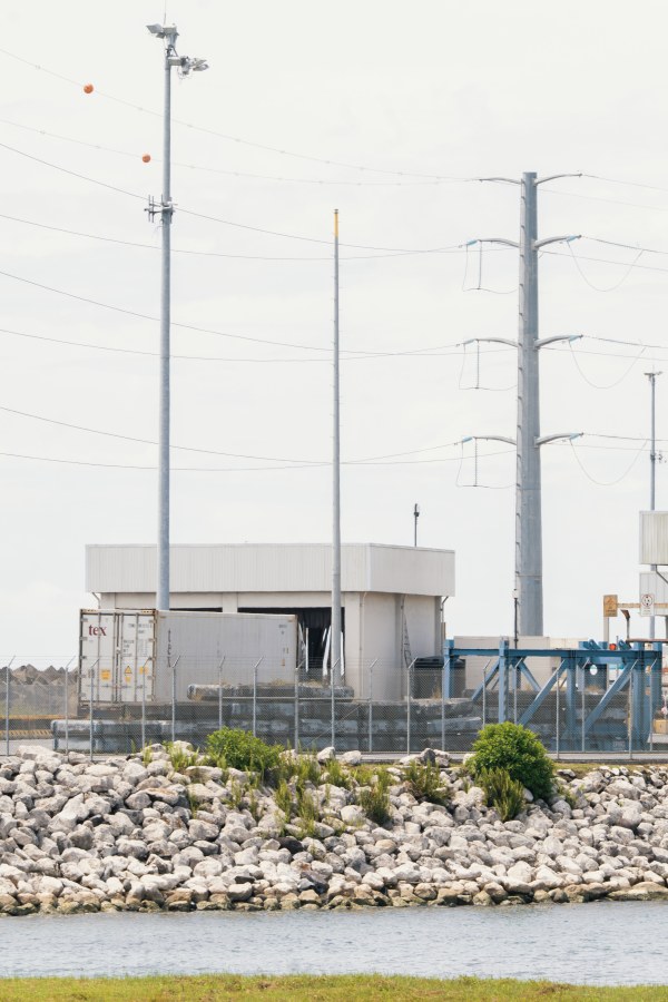 The APM Terminals port near Limón uses a security scanner to look for drugs.