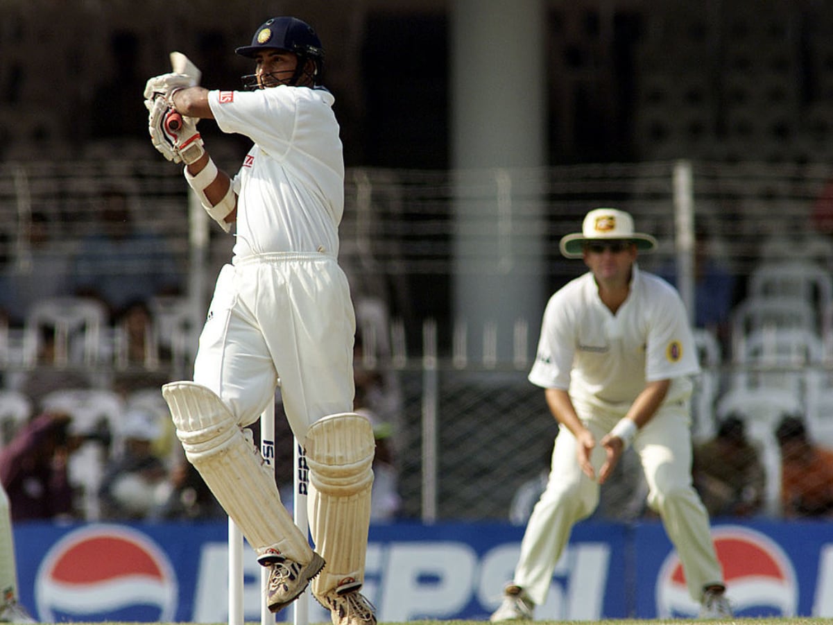 Ramesh in action against Australia in 2001 on home soil (AFP)