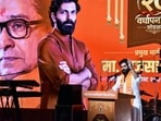 Maharashtra Navnirman Sena (MNS) leader Amit Thackeray speaks during the 20th Foundation Day celebrations of the Maharashtra Navnirman Vidyarthi Sena (MNVS), in Mumbai on Saturday.
(Sandip Mahankal)
