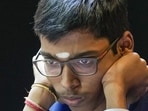 Indian Grandmaster R Praggnanandhaa. (PTI)