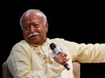 RSS chief Mohan Bhagwat spoke on a range of subjects during the interaction, from space and quantum computing to India’s future(REUTERS/File)