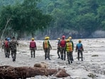 Nepal floods LIVE: Nepal Army personnel conduct a search and rescue operation along side a river area at Charaudi, in Dhading district, Nepal, Friday, Friday, Aug. 28, 2026.