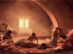 One of the things that startled Bauer, she says, was how people, even in Ancient Rome, reacted with outrage to government strictures during epidemics. Doctors were attacked, and pandemic facilities were accused of being slaughterhouses of the poor. Above, The Plague Hospital (1808-1810) by the Spanish artist Francisco Goya. (Wikimedia Commons)