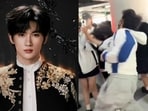 Yu Yuhan vs sasaeng fan caught on camera after alleged attempt to open his moving car door.