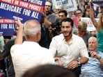 Abdul El-Sayed at a campaign rally last month in Ferndale, Mich.
