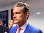 Secretary of War Pete Hegseth arrives for an event at the Pentagon on August 26.