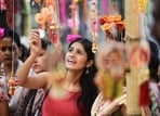 Market is abuzz with shopping activities(Deepak Gupta/HT)