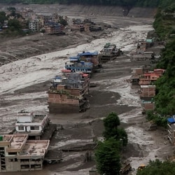 What was first logged as a magnitude 4.4 earthquake was reclassified as a magnitude 5.2 landslide. In other words, the tremor that officials in Kathmandu had first suspected of triggering the flood was the collapse itself.