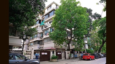 Mumbai, India - Aug. 28, 2026: Bhartiya Friends Co-operative Housing Society, Sadhana, B Road, Churchgate, in Mumbai, India, on Friday, August 28, 2026. (Photo by Anshuman Poyrekar/Hindustan Times) (Anshuman Poyrekar/HT Photo) Mumbai, India - Aug. 28, 2026: Bhartiya Friends Co-operative Housing Society, Sadhana, B Road, Churchgate, in Mumbai, India, on Friday, August 28, 2026. (Photo by Anshuman Poyrekar/Hindustan Times) (Anshuman Poyrekar/HT Photo)