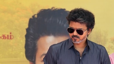 Tamil Nadu Chief Minister C Joseph Vijay during the flagging off ceremony of 130 new low-floor, air-conditioned electric buses for Chennai's Metropolitan Transport Corporation (MTC) at the State Secretariat, Fort St. George, in Chennai, Tuesday, (PTI) Tamil Nadu Chief Minister C Joseph Vijay during the flagging off ceremony of 130 new low-floor, air-conditioned electric buses for Chennai's Metropolitan Transport Corporation (MTC) at the State Secretariat, Fort St. George, in Chennai, Tuesday, (PTI)