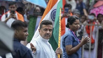 Suvendu Adhikari said his government will not allow Jadavpur University to become a ground for Maoist sympathisers and those seeking Kashmir’s independence. (PTI)