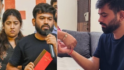 আরশোলার রাখি পেলেন অভিজিৎ দীপকে। আরশোলার রাখি পেলেন অভিজিৎ দীপকে।