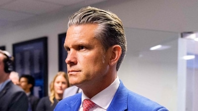Secretary of War Pete Hegseth arrives for an event at the Pentagon on August 26. (Getty Images via AFP) Secretary of War Pete Hegseth arrives for an event at the Pentagon on August 26. (Getty Images via AFP)