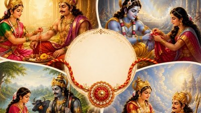 రాఖీ పండుగ ప్రాశస్త్యం: రాఖీ అంటే దారం కాదు.. ఈ పురాణ కథలు చెబుతున్న అసలు అర్థం ఇదే! (AI) రాఖీ పండుగ ప్రాశస్త్యం: రాఖీ అంటే దారం కాదు.. ఈ పురాణ కథలు చెబుతున్న అసలు అర్థం ఇదే! (AI)