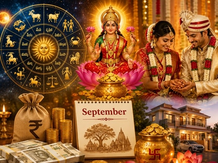 సెప్టెంబర్‌లో అరుదైన సౌభాగ్య యోగం.. ఈ రాశుల వారికి గోల్డెన్ టైమ్