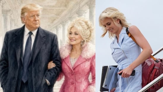 Natalie Harp is facing criticism on social media after Trump shared a post involving singer Dolly Parton.