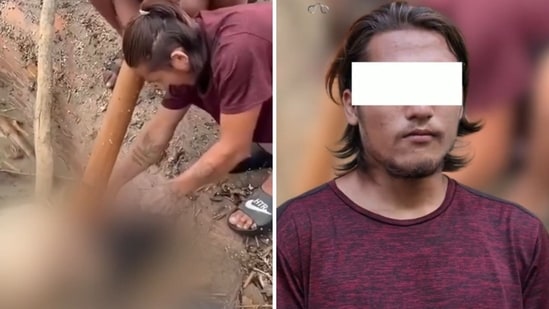 Snippets from a video shared by Nepal Police.
