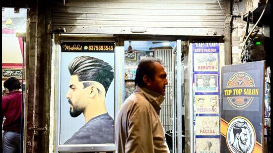 Poetry in some form is everywhere in Gali Qasim Jan. Not the poetry of Mirza Ghalib, who spent his last years on this Old Delhi street, but the poetry of shop names. (HT Photo)