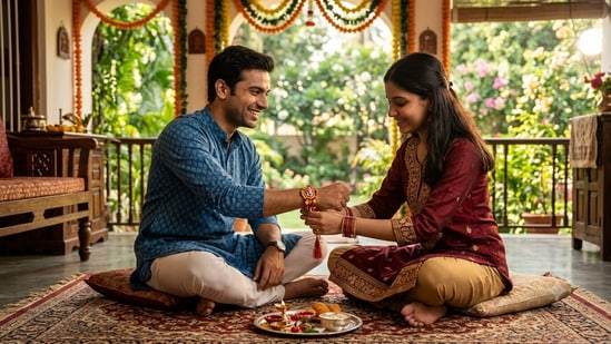 Here's why Rakhi is tied on the right wrist during Raksha Bandhan. (Image generated using Gemini)