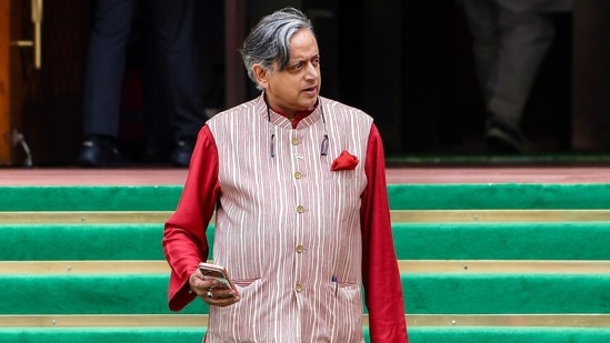 Shashi Tharoor faced intense backlash for using the word ‘drama’ in his first tweet on Nepal floods. (ANI)