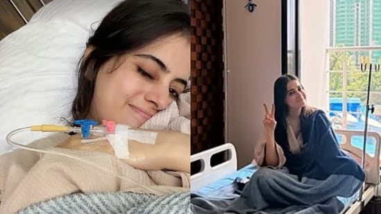 Uorfi Javed hospitalised again, shares hospital bed photo and IV cannula glimpse.