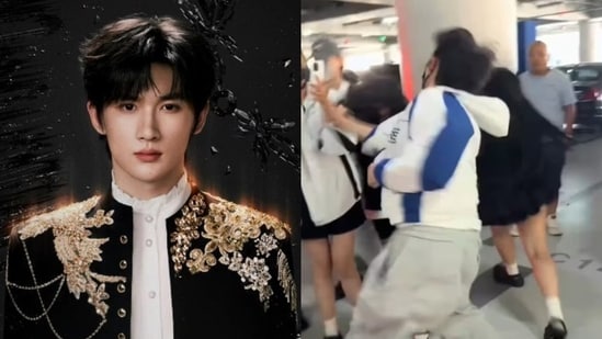 Yu Yuhan vs sasaeng fan caught on camera after alleged attempt to open his moving car door.
