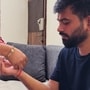 আরশোলার রাখি পেলেন অভিজিৎ দীপকে। 