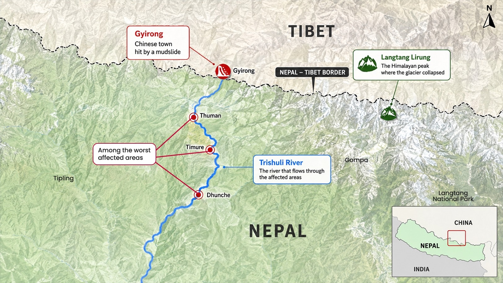 The region affected by the floods. (HT Graphic)