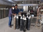 Centralised tender floated for operationalising O2 plants, says health minister. (HT File)