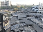 Mumbai...9th March 2012... A view of the slum and the dilapidated chawl buildings of the punjabi refugee colony at Sion Koliwada ... HT Photo By Anshuman Poyrek (Hindustan Times)