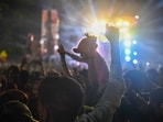The accused allegedly used laser-beam lights during the procession and celebrations despite directions prohibiting their use. (REPRESENTATIVE PHOTO)
