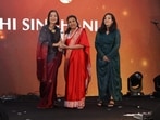 Vidhi Singhania awarded Most Stylist Heritage Artist at HT Most Stylist Awards (centre) 