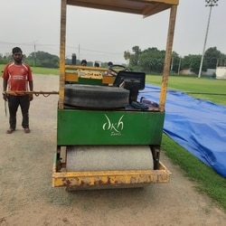 Pitch roller in the cricket training academy in IMT Manesar where an eight-year-old boy was killed after being crushed