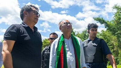 স্কুল শিক্ষককে খুনের ঘটনার পর বিধায়কের বাড়িতে বোমা বিস্ফোরণ! উদ্বেগ মণিপুরে (ANI Photo) (@YKhemchandSingh X)