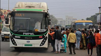PMPML buses is accessible to 94% of Pune and Pimpri-Chinchwad within five-to-10-minute walk, but only 21% have access to frequent bus services, states People Near Transit (PNT) 2026 study. ((PIC FOR REPRESENTATION)) PMPML buses is accessible to 94% of Pune and Pimpri-Chinchwad within five-to-10-minute walk, but only 21% have access to frequent bus services, states People Near Transit (PNT) 2026 study. ((PIC FOR REPRESENTATION))