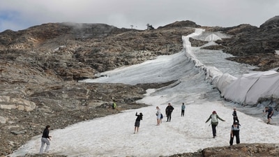 The Alps are warming at more than twice the northern hemisphere’s average rate. (AFP) The Alps are warming at more than twice the northern hemisphere’s average rate. (AFP)