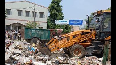The garbage has started decomposing, emitting harmful gases. (HT)