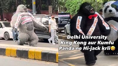 This DUSU election season, walk through North or South Campus and you might just encounter a life-sized gorilla or a giant panda with a candidate’s name plastered across its chest.