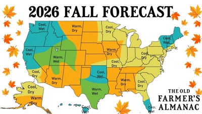 The Old Farmer's Almanac has released its Fall 2026 forecast (Old Farmer's Almanac) The Old Farmer's Almanac has released its Fall 2026 forecast (Old Farmer's Almanac)