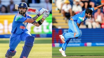 Jasprit Bumrah and Virat Kohli for India. (ANI) Jasprit Bumrah and Virat Kohli for India. (ANI)