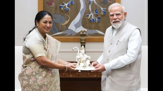 Delhi chief minister Rekha Gupta with Prime Minister Narendra Modi (HT Archive)
